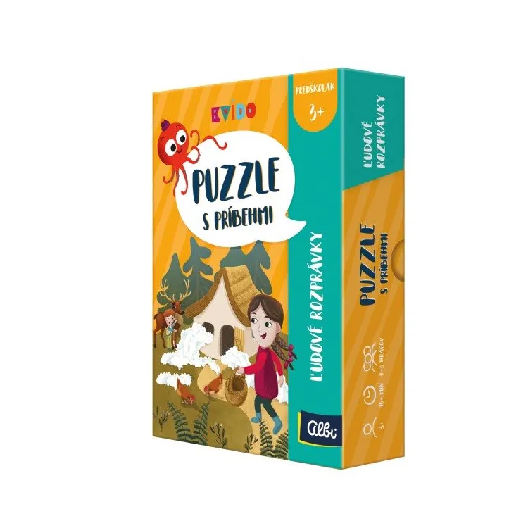 Kvído - Puzzle s príbehmi - Ľudové rozprávky